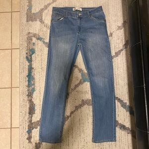 Levi’s slim blue jeans